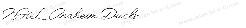 NHL Anaheim Ducks字体转换